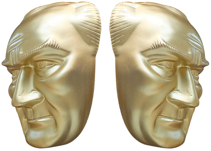 70 cm Alminyum Atatrk Mask