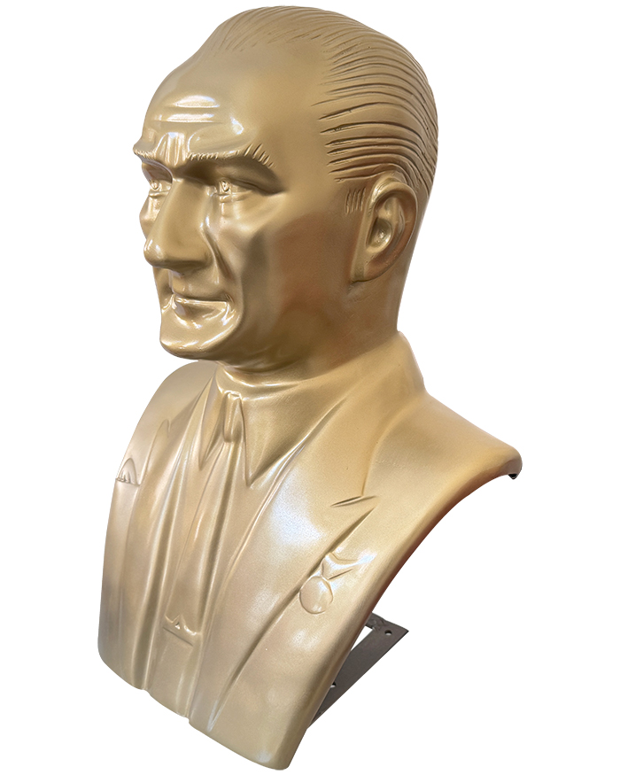 60 cm Fiberglass Atatürk Büstü - 60FGKM1 60 cm Fiberglass Atatürk Büstü - 60FGKM1