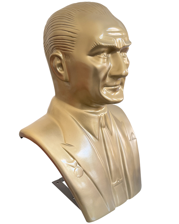 60 cm Fiberglass Atatürk Büstü - 60FGKM1 60 cm Fiberglass Atatürk Büstü - 60FGKM1