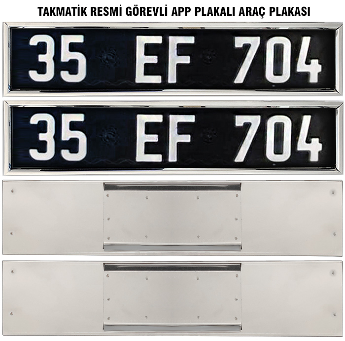 Takmatik Plakal�k Tam Set - Takmatik Makam Ara� Plakal��� Seti