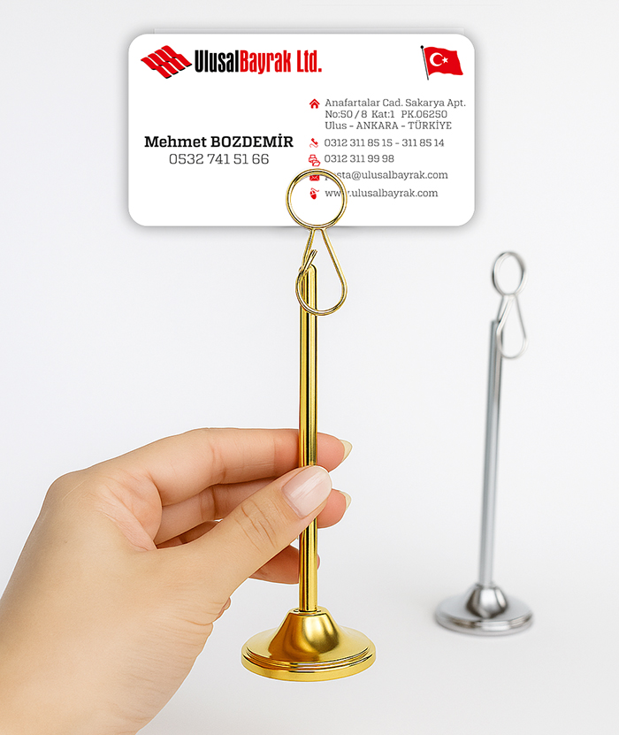 MNA2026 Ayakl� Masa Numaral���, Fiyat Etiketli�i, Rezervelik, Kartl�k