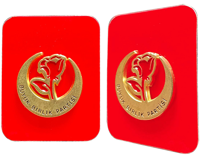 BBP B�y�k Birlik Partisi Yaka Rozeti
