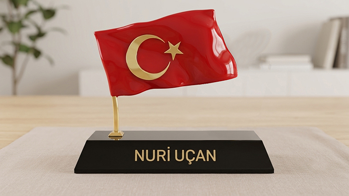  MVIP02 Dalgalanan Bayrakl� Masa �simli�i