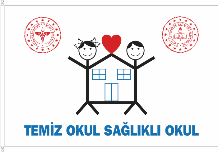 2020 TEMİZ OKUL, SAĞLIKLI OKUL YENİ LOGOLU BAYRAK 2020 TEMİZ OKUL, SAĞLIKLI OKUL YENİ LOGOLU BAYRAK