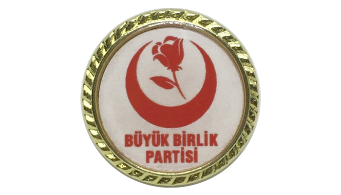 BBP B�y�k Birlik Partisi Yaka Rozeti