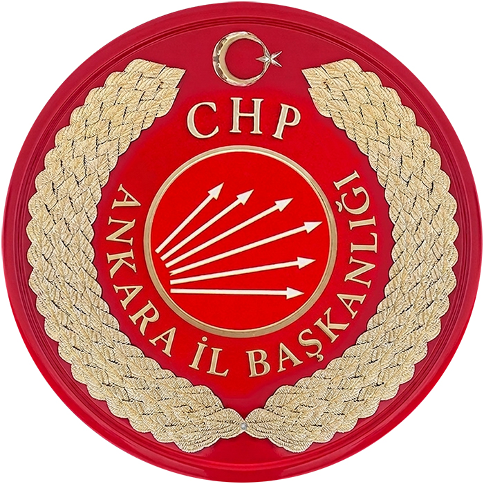CHP Cumhuriyet Halk Partisi Metal Tören Çelengi CHP Cumhuriyet Halk Partisi Metal Tören Çelengi