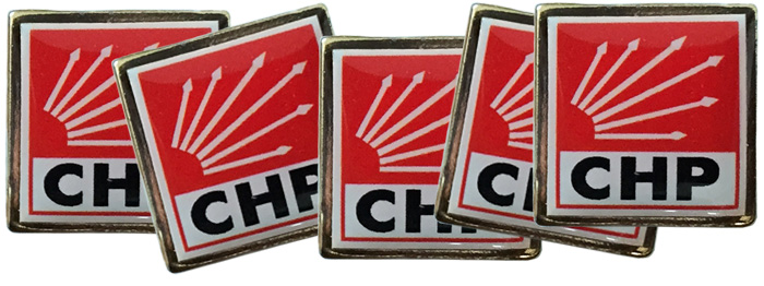 CHP Yaka Rozeti - CHP Rozeti - Parti Rozeti