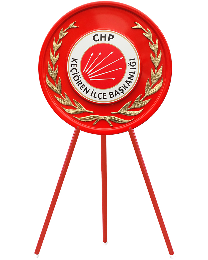CHP Cumhuriyet Halk Partisi Metal T�ren �elengi