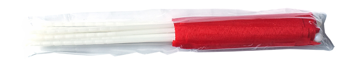 Elde Sallama Kuma� T�rk Bayra�� 17x25,5 cm Ponje PVC Sapl�