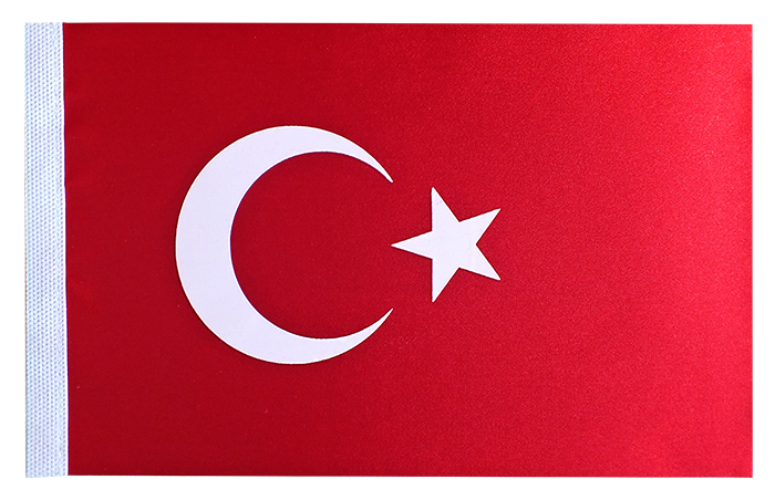 Tekli Krom-Nikel Masa Bayrak Direği Tekli Krom-Nikel Masa Bayrak Direği