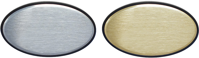 PYK05 Plastik Altlıklı Oval Metal Yaka İsimliği PYK05 Plastik Altlıklı Oval Metal Yaka İsimliği