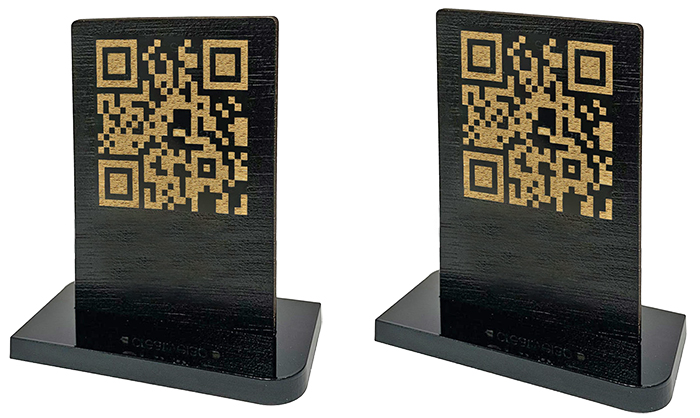 PMN9 AKR�L�K PLEKS� GLASS QR KOD VE MASA NUMARASI MEN�