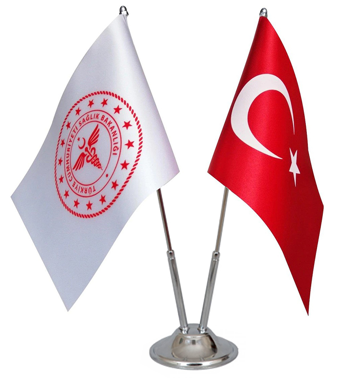 Sa�l�k Bakanl��� Yeni Logolu Bayrak ve Flamalar�