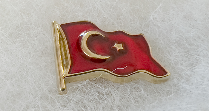  TBR43 Dalgal� T�rk Bayra�� Rozeti