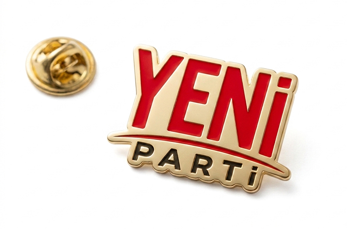Yeni Parti Metal Yaka Rozeti - Yeni Parti Rozeti