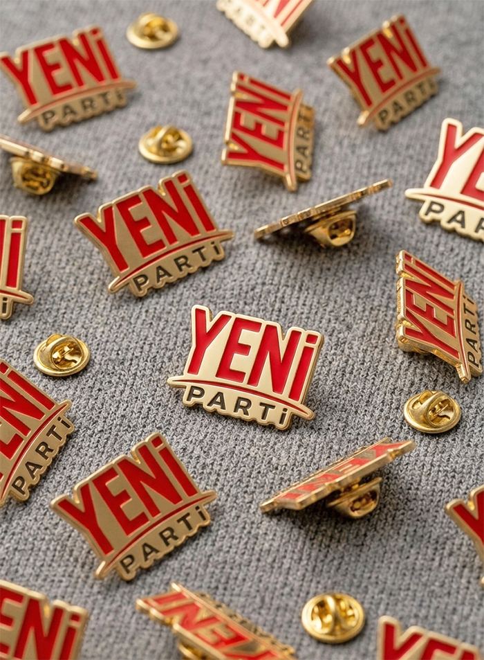 Yeni Parti Metal Yaka Rozeti - Yeni Parti Rozeti