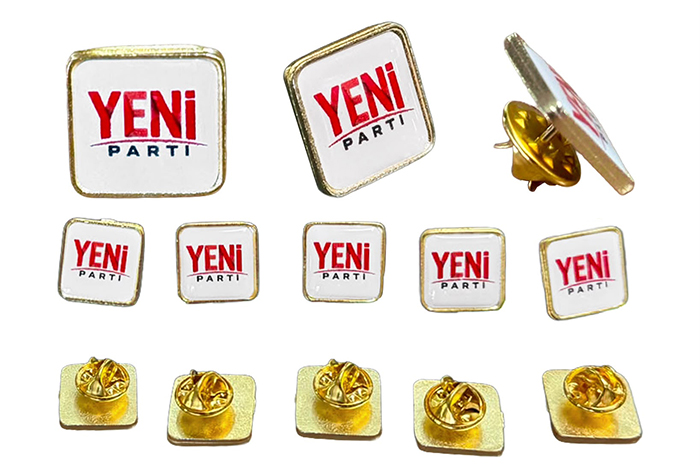 Yeni Parti Metal Yaka Rozeti - Yeni Parti Rozeti