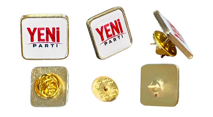 Yeni Parti Metal Yaka Rozeti - Yeni Parti Rozeti