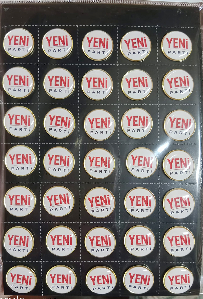 Yeni Parti Metal Yaka Rozeti - Yeni Parti Rozeti